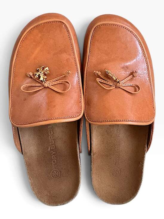 Tory Burch Shoes - Tory Burch Leather Mules – Women’s 8.5